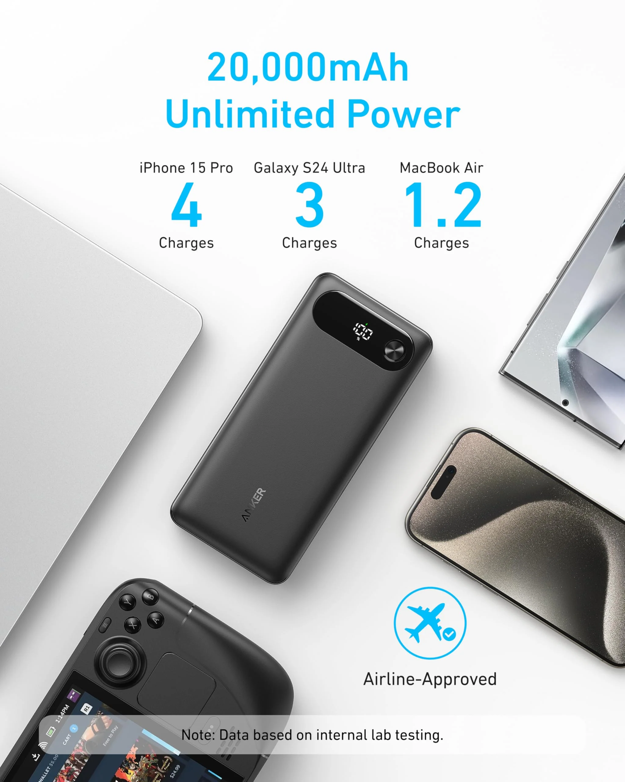 Anker Power Bank (20K, 87W, Built-In USB-C Cable) and Anker MagGo Pok (10K, Slim) - Image 5