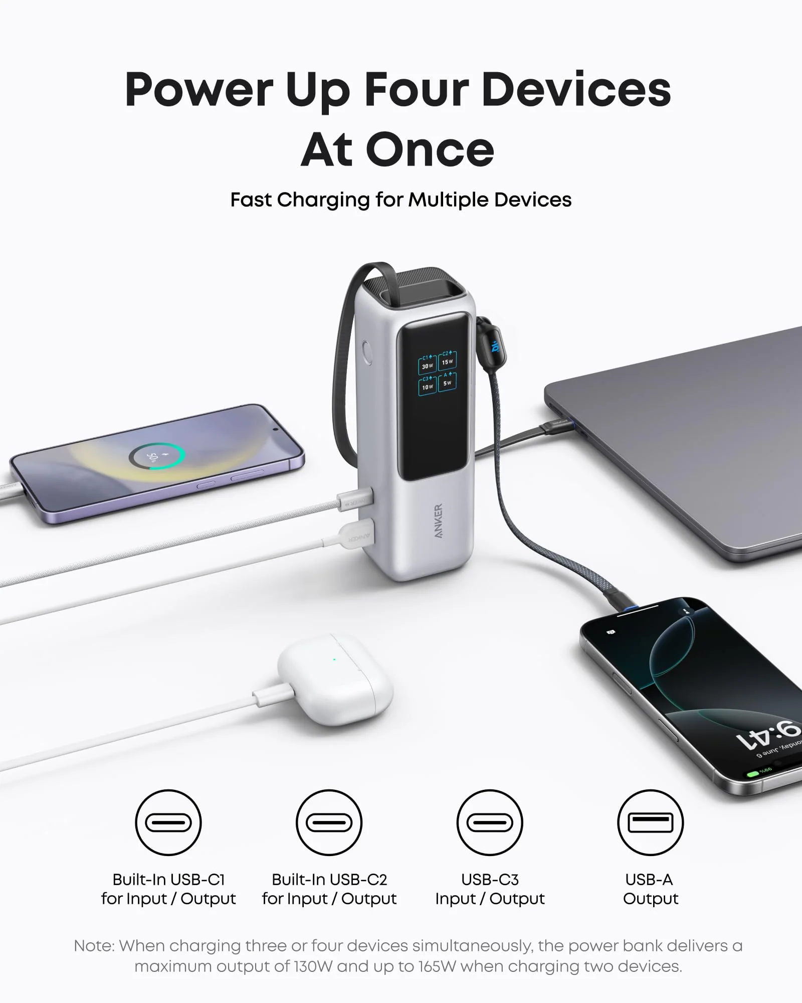 Anker Laptop Power Bank (25K, 165W, Built-In and Retractable Cables) | Customizable - Image 11
