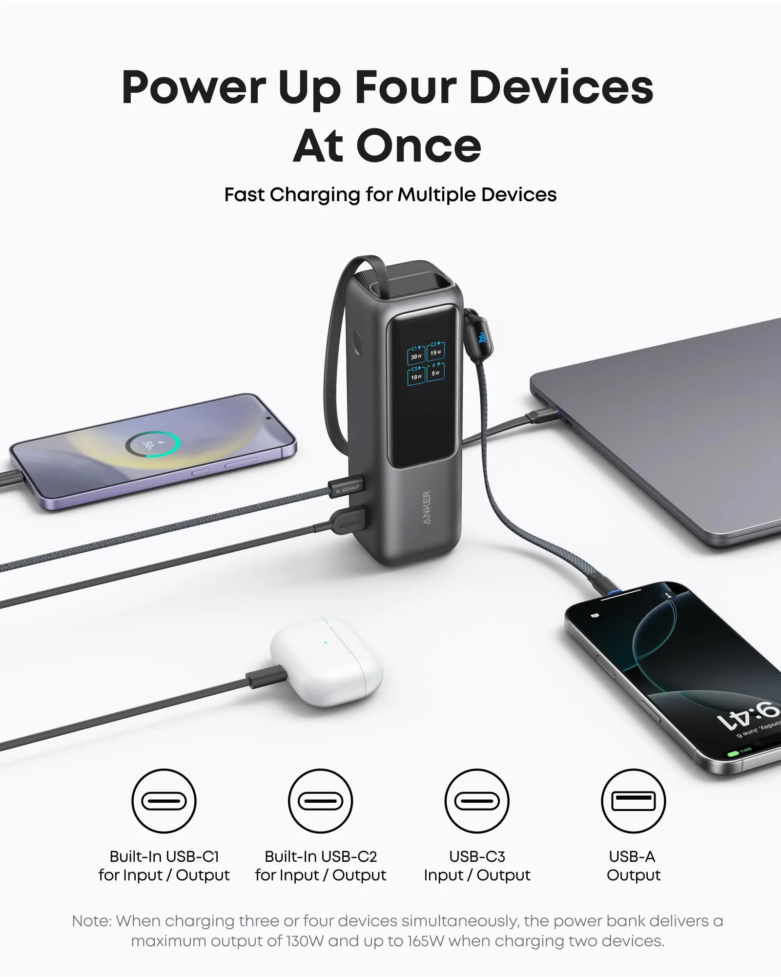 Anker Laptop Power Bank (25K, 165W, Built-In and Retractable Cables) | Customizable - Image 5