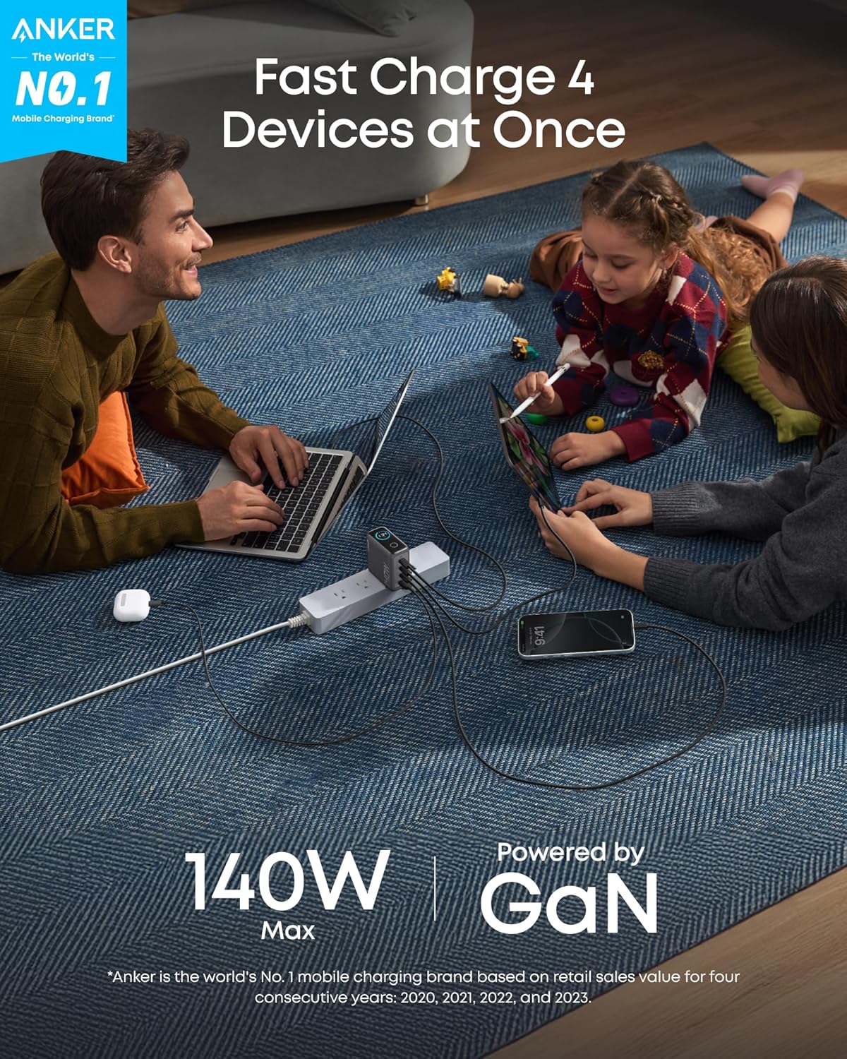 Anker Laptop Power Bank (25K, 165W, Built-In and Retractable Cables) - Image 9