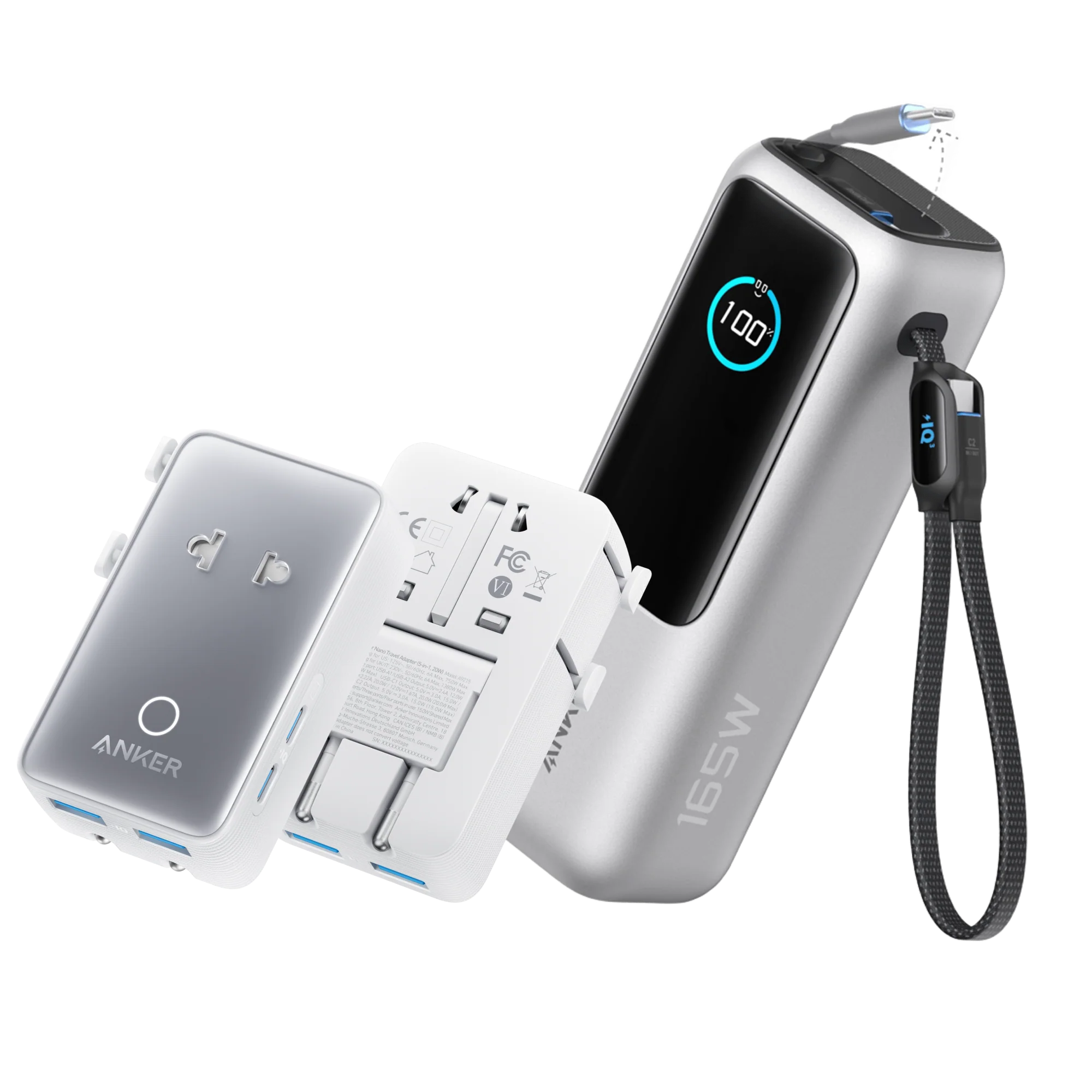 Anker Laptop Power Bank (25K, 165W, Built-In and Retractable Cables) and Anker Nano Travel Adapter (5-in-1, 20W, 1-Pack) - Image 12