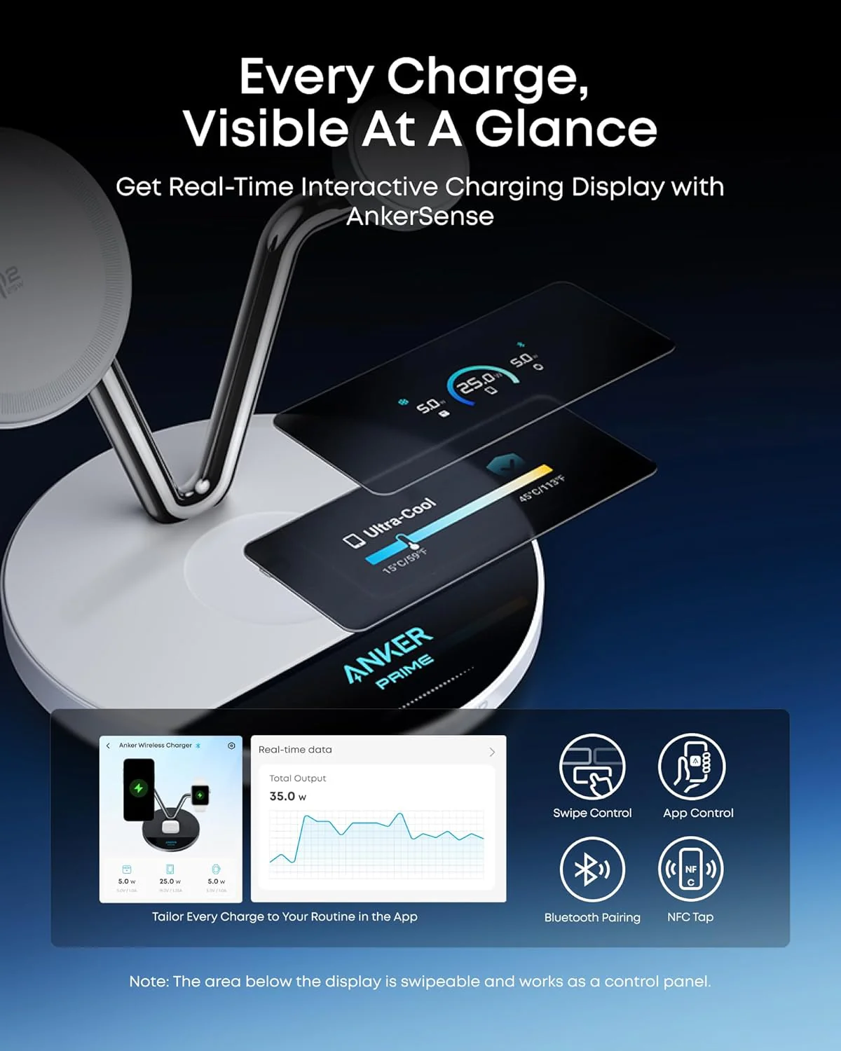Anker Prime Wireless Charging Station (3-in-1, MagGo, AirCool, Dock Stand) - Image 14