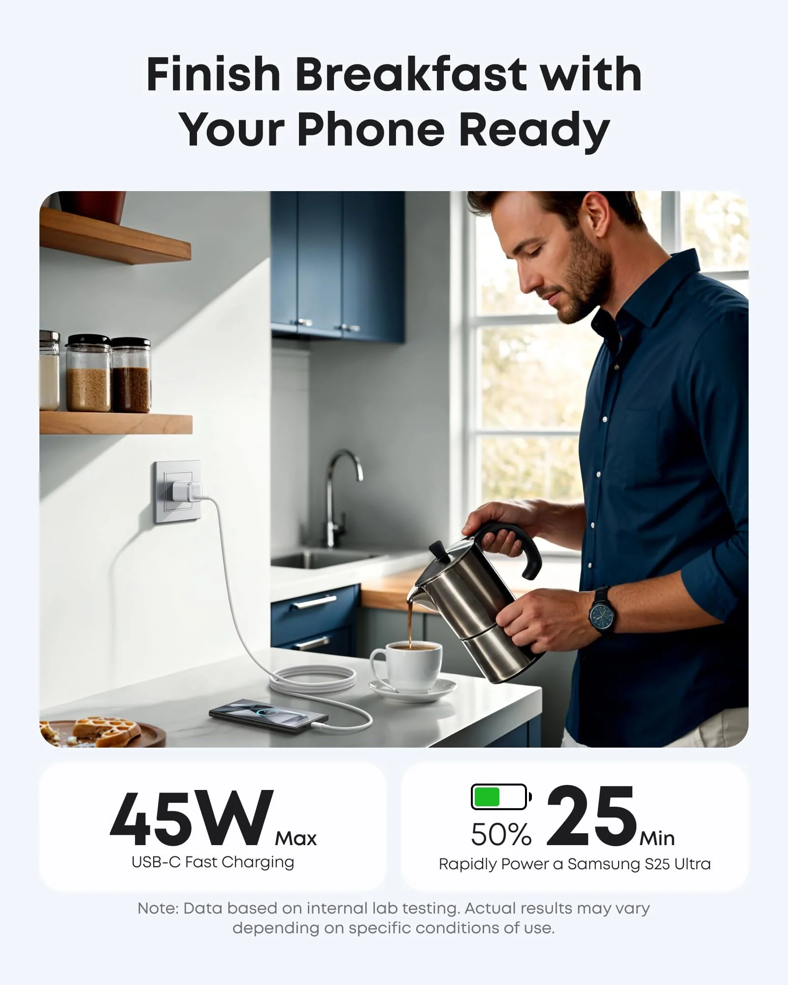 Anker Nano Charger (45W) with USB-C to USB-C Cable WM - Image 10