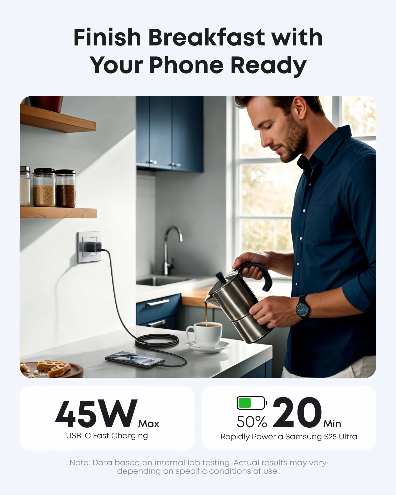 Anker Nano Charger (45W) with USB-C to USB-C Cable WM - Image 4