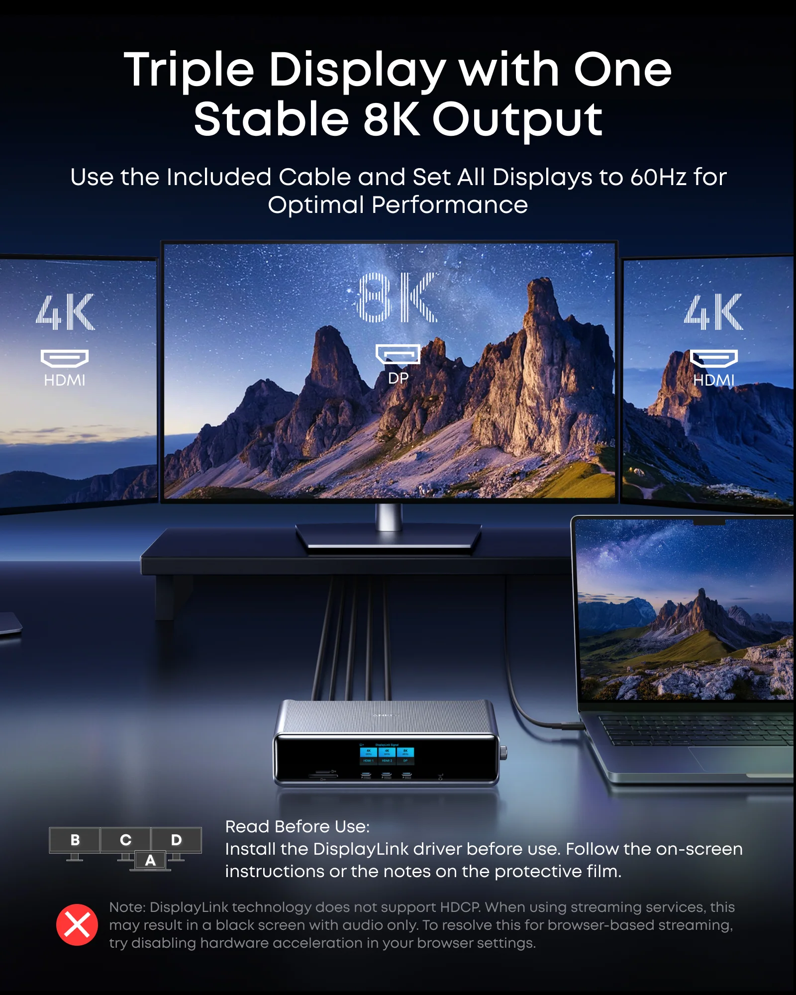 Anker Prime DL7400 Docking Station (14-in-1, Triple Display, DisplayLink) - Image 4