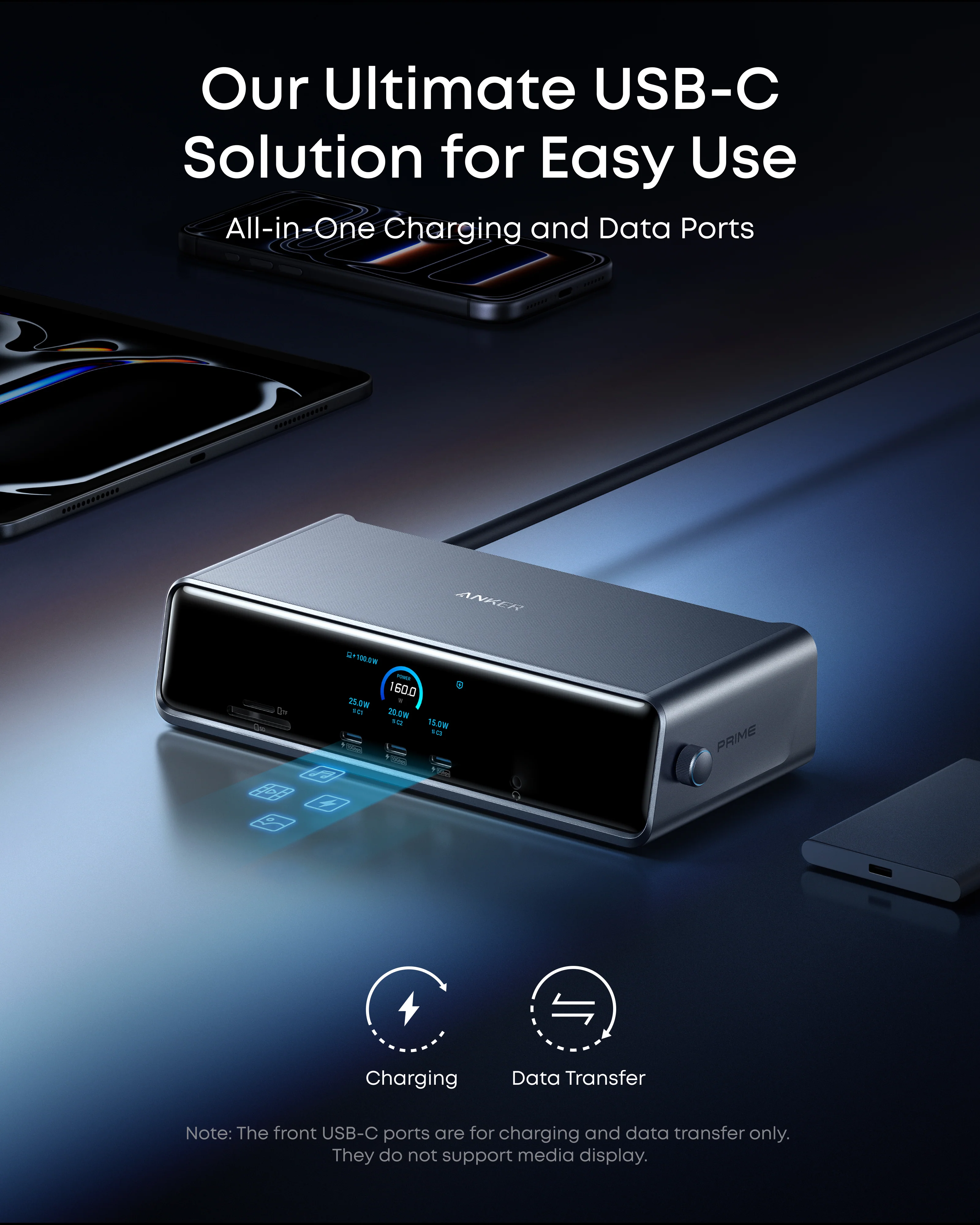 Anker Prime DL7400 Docking Station (14-in-1, Triple Display, DisplayLink) - Image 7