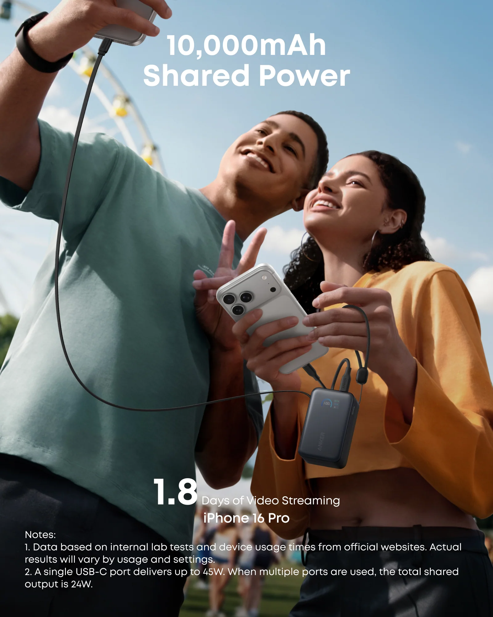 Anker Nano Charger (70W, 3 Ports) and Anker Nano Power Bank (10K, 45W, Built-In Retractable USB-C Cable) - Image 12