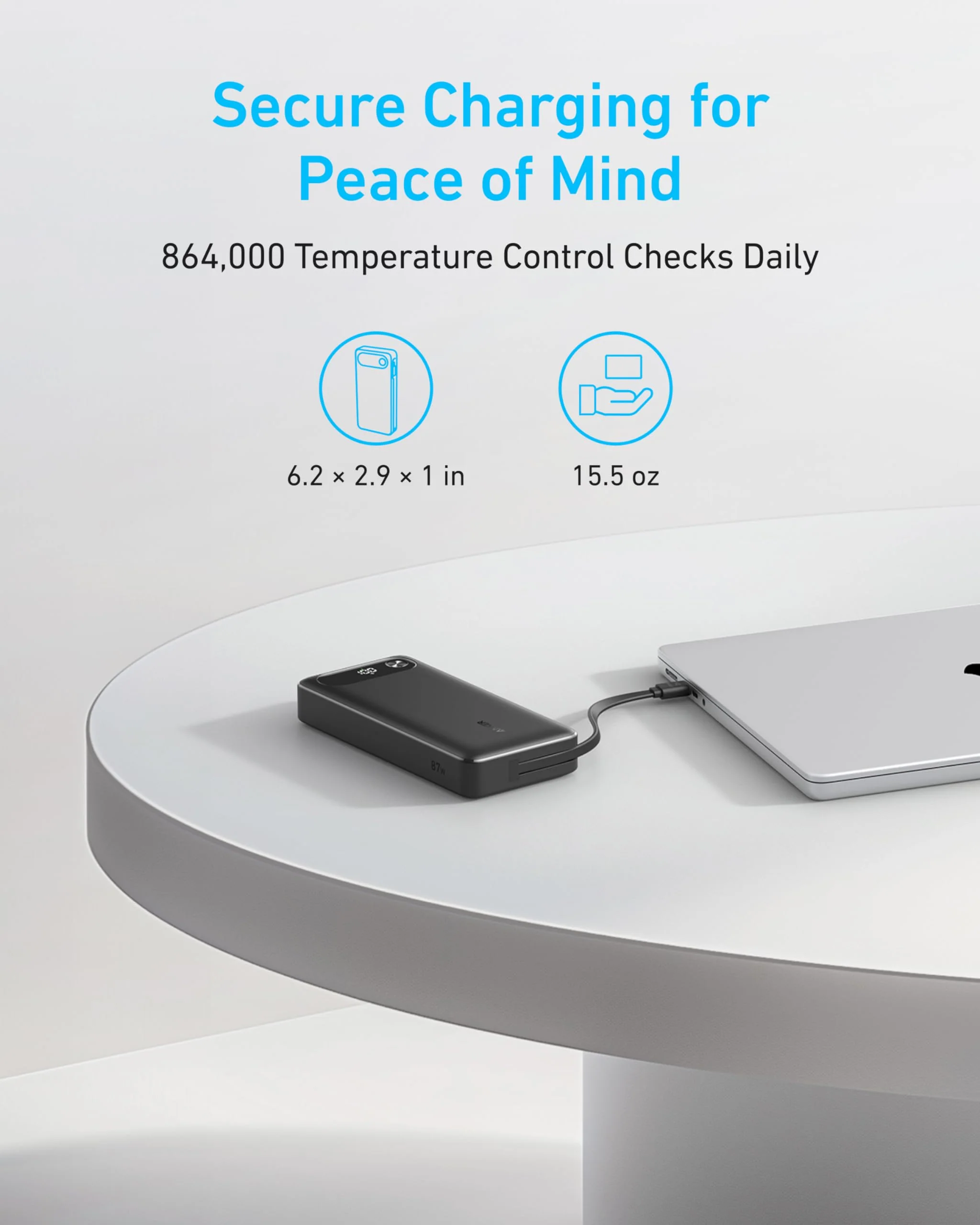 Anker Power Bank (20K, 87W, Built-In USB-C Cable) and Anker MagGo Pok (10K, Slim) - Image 7