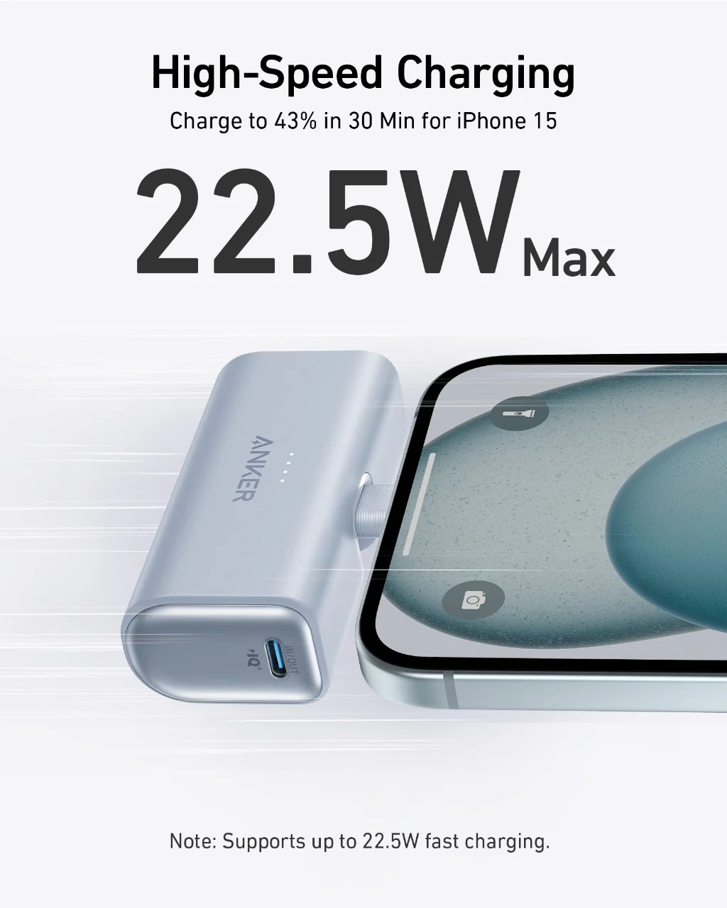 Anker Nano Power Bank (22.5W, Built-In USB-C Connector) and Anker Nano Charger (30W) - Image 3