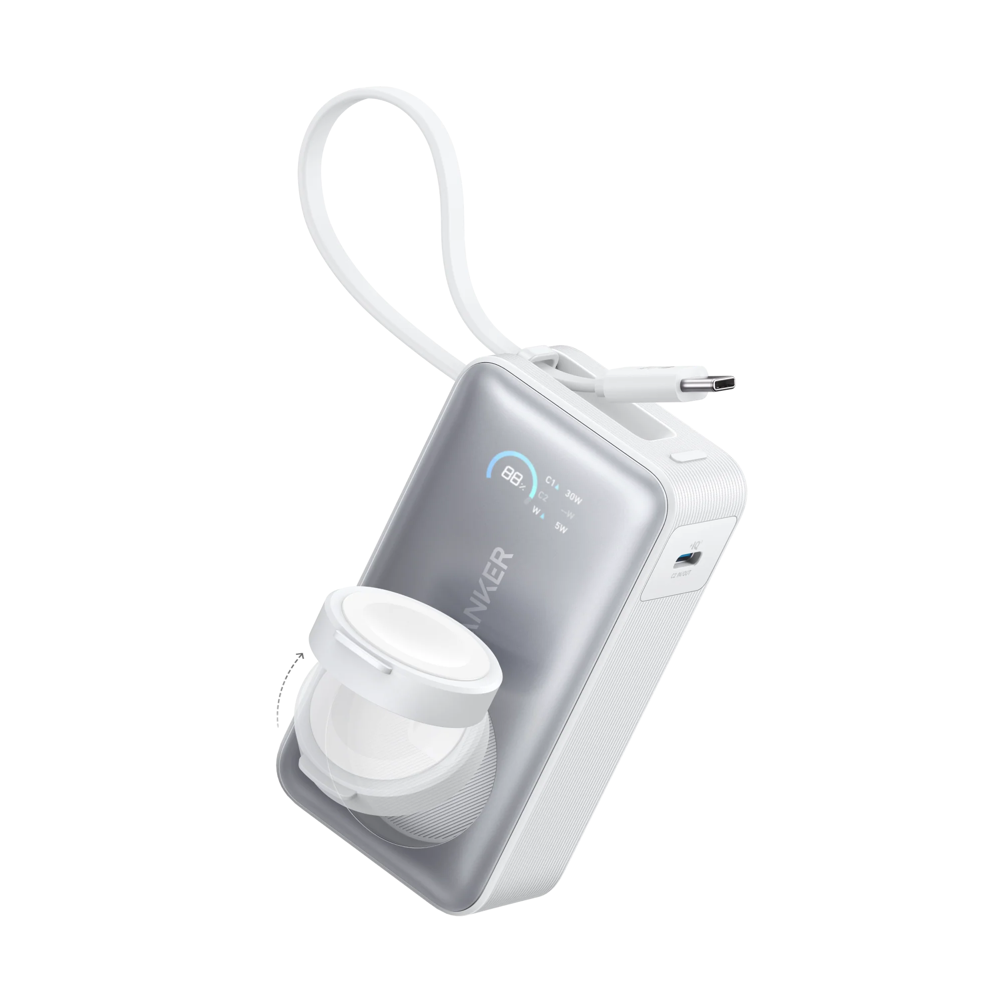 Anker MagGo Power Bank (10K, 35W, For Apple Watch) and Anker Nano Charger (35W, Built-In Retractable USB-C Cable) - Image 2