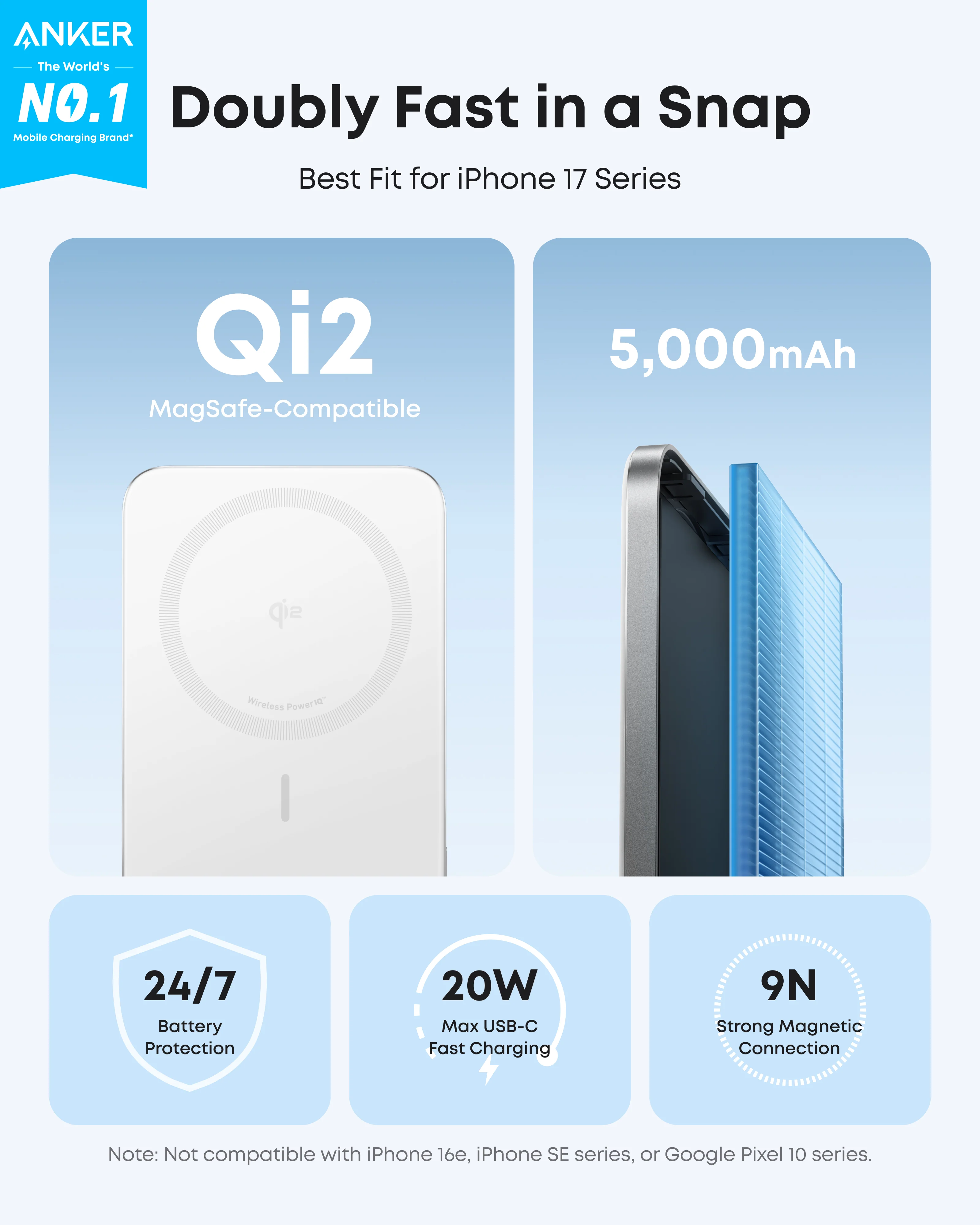 Anker Nano Power Bank (5K, MagGo, Slim, 2-Pack) - Image 9
