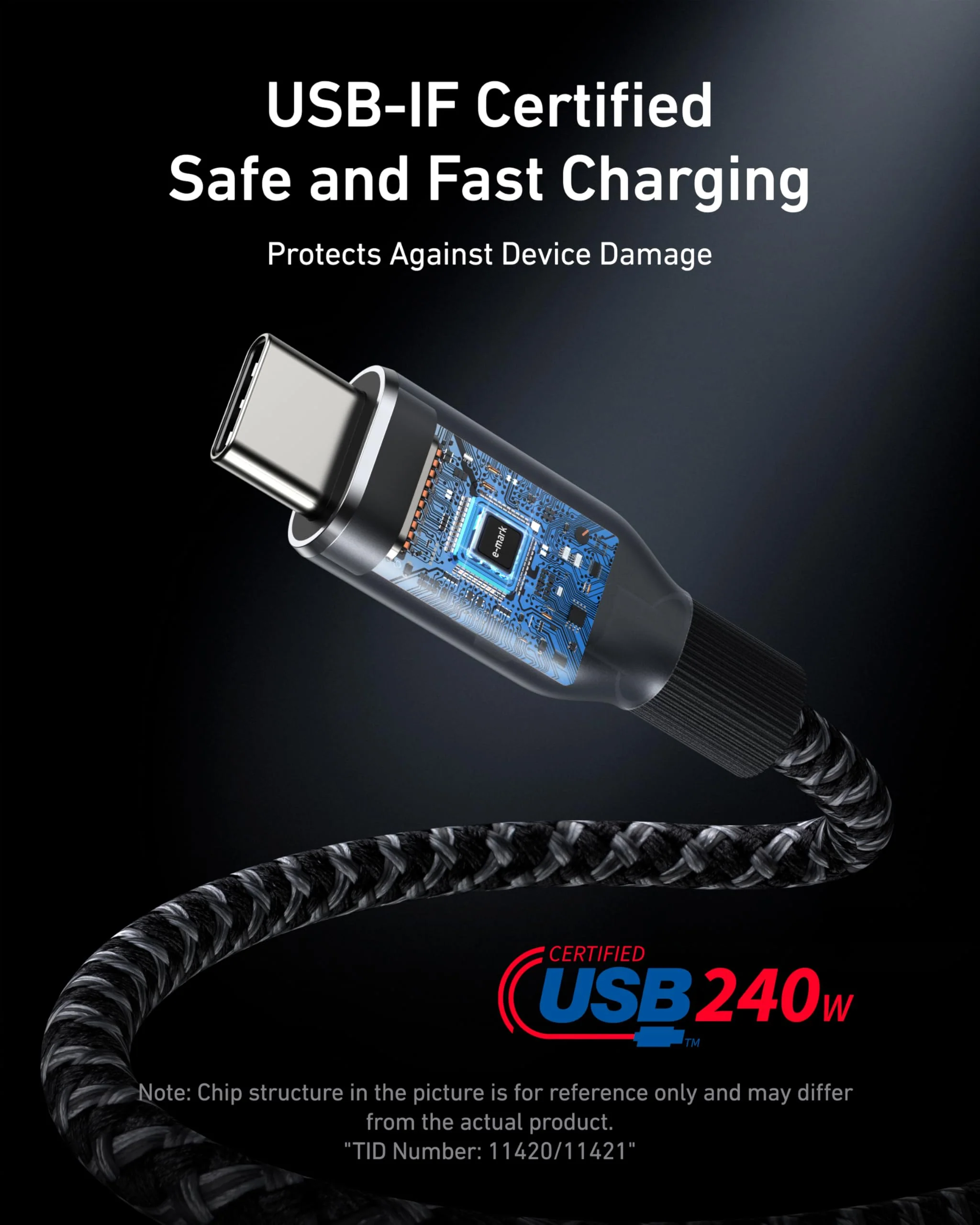 Anker Prime Charging Station (8-in-1, 240W) and Anker Prime USB-C to USB-C Cable (240W, Upcycled-Braided) - Image 9
