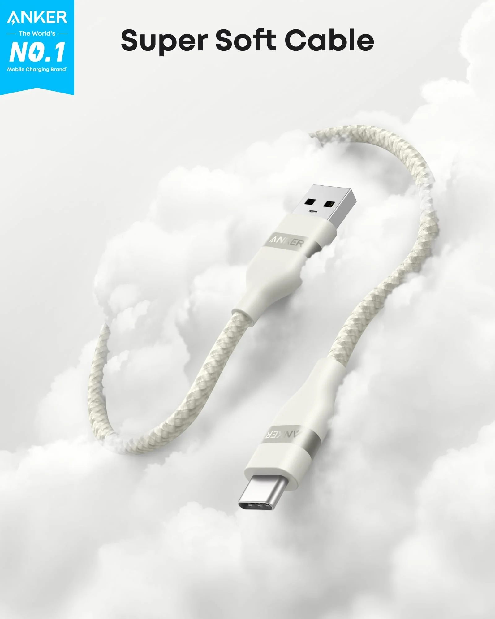 Anker 525 Charging Station and Anker USB-A to USB-C Cable (3 ft/6 ft, Upcycled-Braided) - Image 9