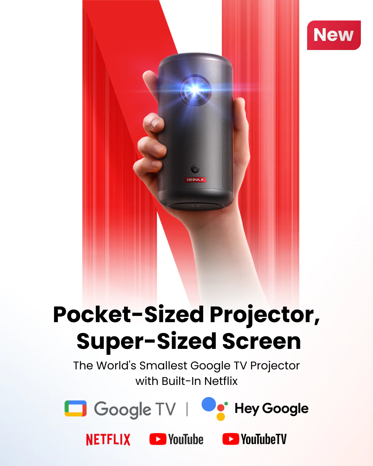 soundcore Nebula Capsule 3 | 1080p Mini Google TV Projector - Image 2