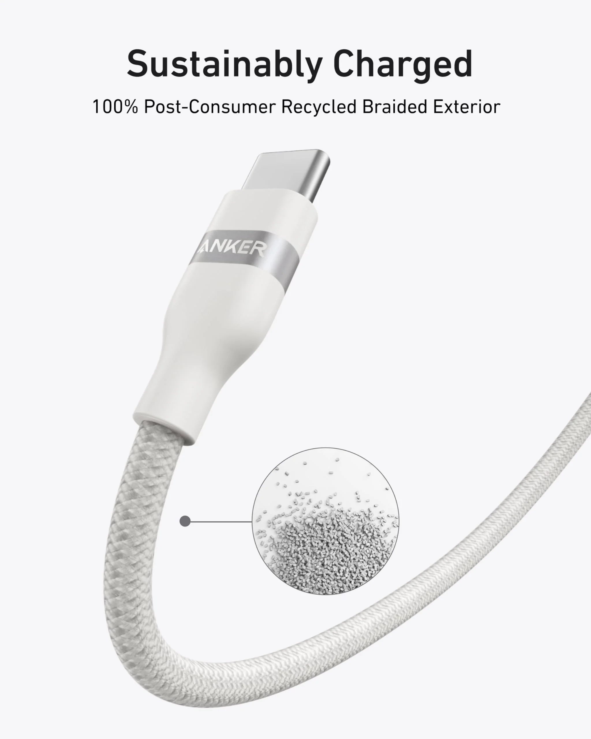 Anker Charger (140W, 4-Port, PD 3.1) with USB-C Cable and Anker USB-C to USB-C Cable (6 ft, 240W, Upcycled-Braided) - Image 10